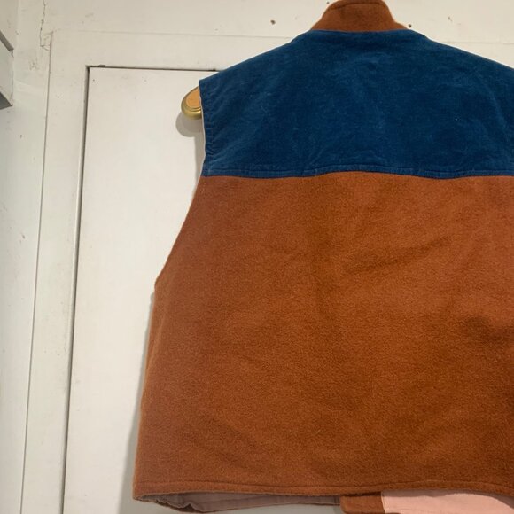 VINTAGE HOMEMADE CASUAL WOOL VESTS SIZE L - Picture 7 of 7